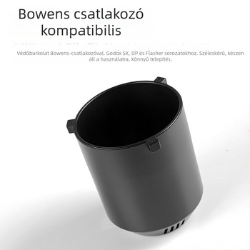 Shenniu SK400II üvegvédő sapka vakuvillanócsőhöz, kompatibil SK/DP/Flash sorozatokkal; sérült termékek cseréje.