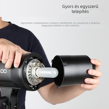 Shenniu SK400II üvegvédő sapka vakuvillanócsőhöz, kompatibil SK/DP/Flash sorozatokkal; sérült termékek cseréje.