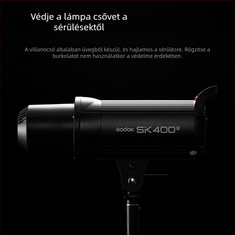 Shenniu SK400II üvegvédő sapka vakuvillanócsőhöz, kompatibil SK/DP/Flash sorozatokkal; sérült termékek cseréje.
