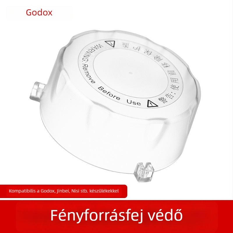 Shenniu SK400II üvegvédő sapka vakuvillanócsőhöz, kompatibil SK/DP/Flash sorozatokkal; sérült termékek cseréje.