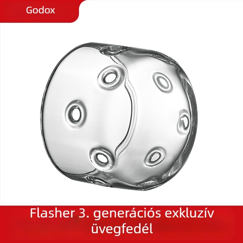 Shenniu SK400II üvegvédő sapka vakuvillanócsőhöz, kompatibil SK/DP/Flash sorozatokkal; sérült termékek cseréje.