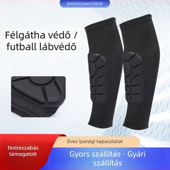 PU puha páncélozott sípcsont-hüvely, lélegző anyagú sípcsont-védelem futballhoz, kosárlabdához és görkorcsolyázáshoz