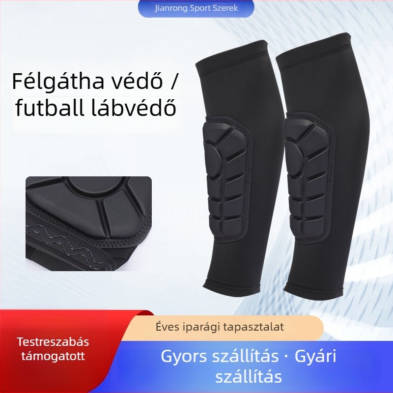 PU puha páncélozott sípcsont-hüvely, lélegző anyagú sípcsont-védelem futballhoz, kosárlabdához és görkorcsolyázáshoz