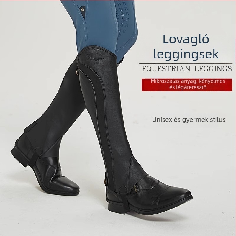 Lovas lábszárvédők, kényelmes és lélegzőek, felnőttek és gyerekek számára, uniszex lovagló felszerelés tavaszra és őszre