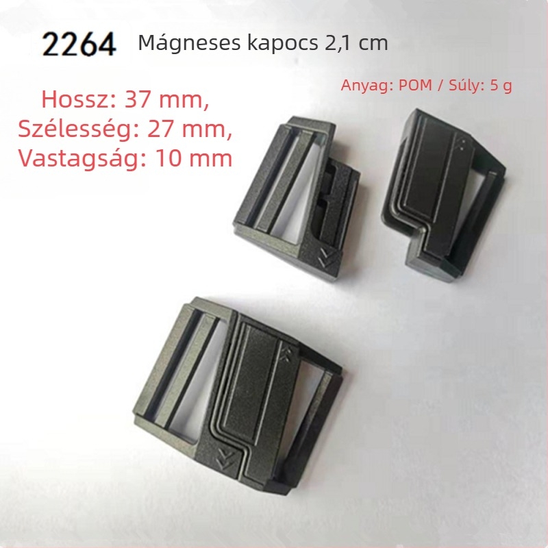 POM anyagú mágneses csat – poggyászhoz és cipőhöz, könnyen nyíló, mágneses zár