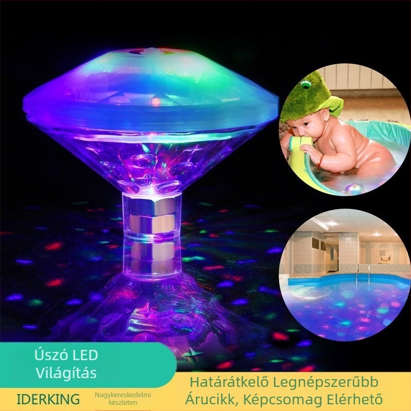 LED vízálló, gyémánt-stílusú úszómedence világítás, modell SL-011, ABS ház, IP67, gombos vezérlés