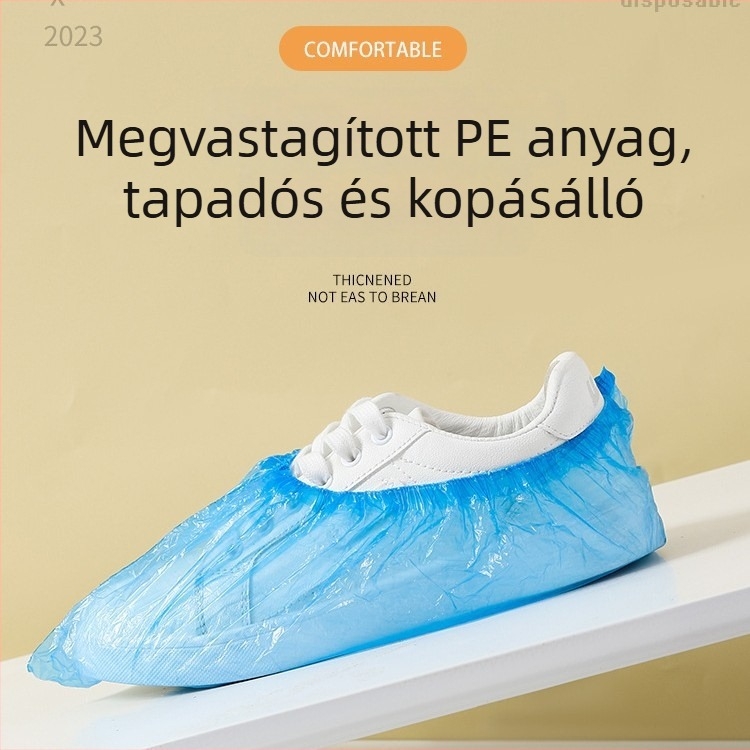 Egyszer használatos beltéri cipővédők, vastagított, vízálló, kopásálló, csúszásmentes