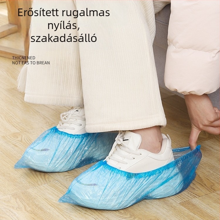 Egyszer használatos beltéri cipővédők, vastagított, vízálló, kopásálló, csúszásmentes