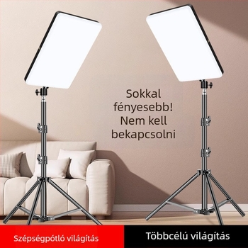 Fotózásra szolgáló lágyfényű világítás — ABS+fém test; maximális terhelés 2 kg; tömeg 392 g; modell 000183