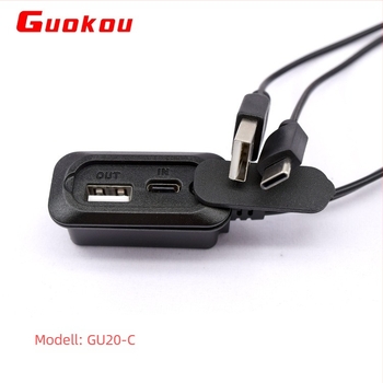 GUOKOU GU20 USB töltőkábel-adapter — Apple interfész, USB-C interfész, modell GU20, műanyag