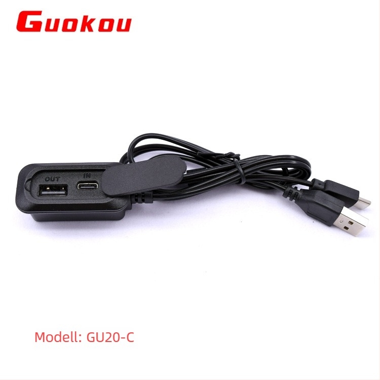 GUOKOU GU20 USB töltőkábel-adapter — Apple interfész, USB-C interfész, modell GU20, műanyag