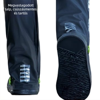 Felnőtt, magas szárú vízálló cipővédő, újrahasználható, csúszásmentes, vastagodott és kopásálló, férfiak és nők számára