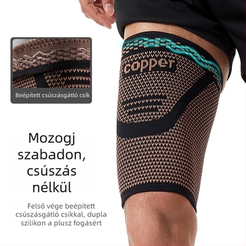 Rézionos comb- és vádlivédő, kötött elasztikus lábszárvédő kompresszióval a húzódások megelőzésére