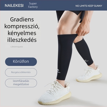 Lábszár-kompressziós leggings futáshoz és kerékpározáshoz, Lycra, uniszex