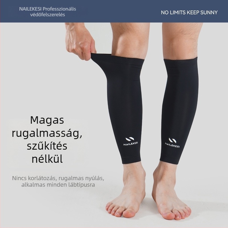 Lábszár-kompressziós leggings futáshoz és kerékpározáshoz, Lycra, uniszex