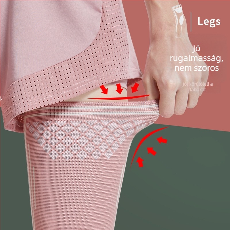 Felnőtt térdvédő – nylon-spandex-elasztikus rostok, sípcsontvédő, kosárlabdához
