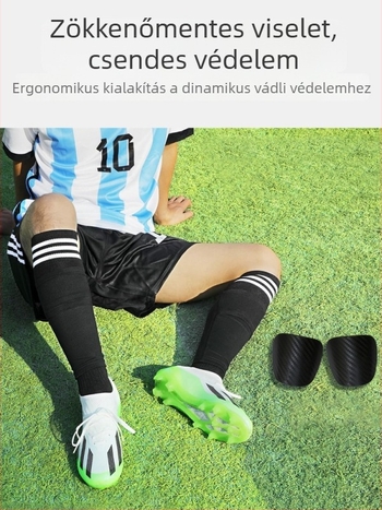 Szénszálas sípcsontvédő futballhoz, professzionális védőfelszerelés testreszabható logóval (szitanyomás és UV transzfer)