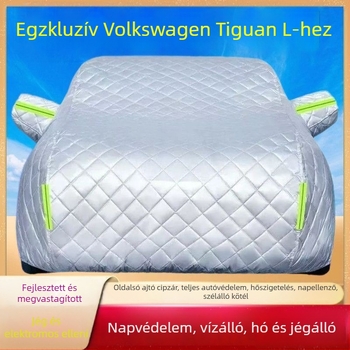 Tiguan L autóponyva, Oxford anyag, nap- és esővédelem, hőszigetelés, fagy és hó elleni védelem