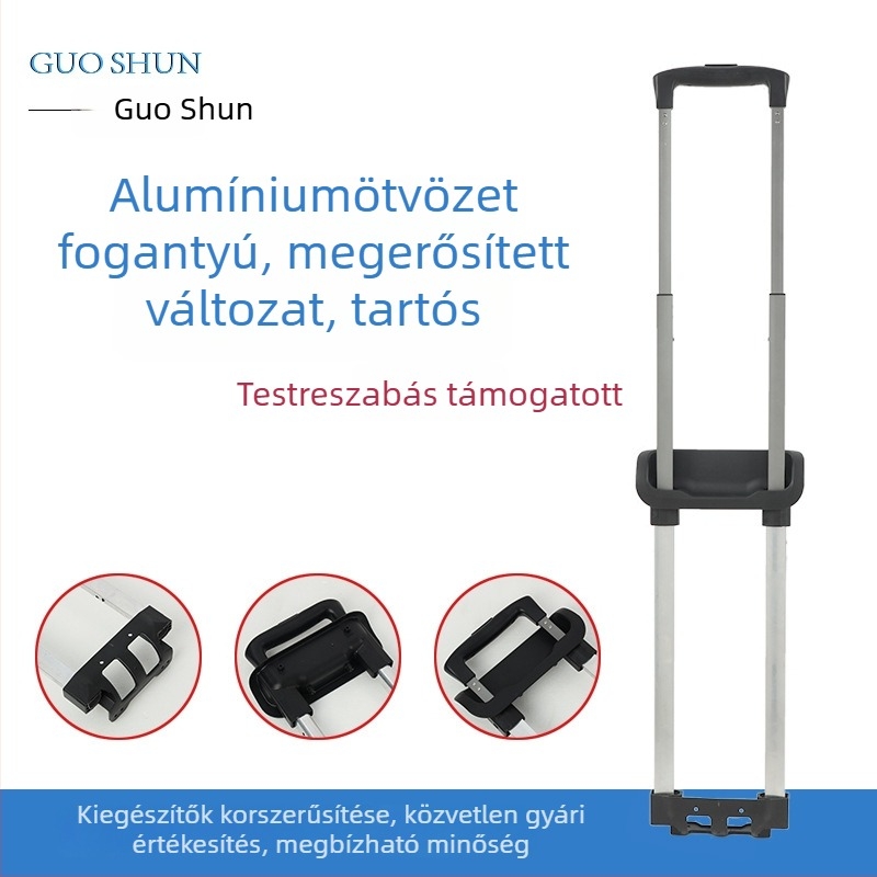 Alumínium bőrönd kiegészítő - külső húzórúd, modell 606, Guoshun
