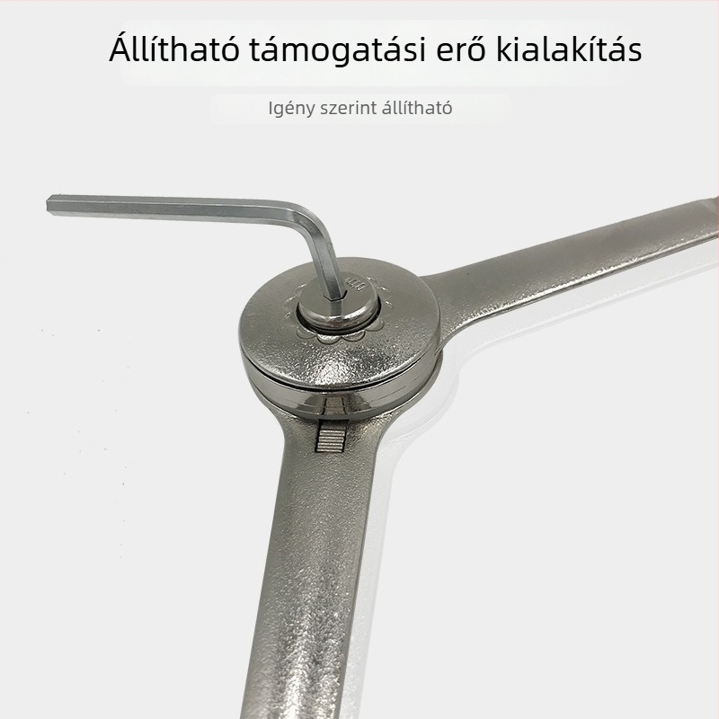 Ajtókhoz gázrugó, cink ötvözetből, modell FUS, az ajtó felnyitására és leeresztésére, modern minimál stílus