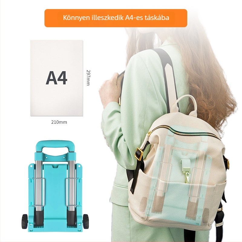 Összecsukható kétkerekű poggyász-kocsi | alumínium ötvözet kivitel | modell T616b-4 | sorozat Trolley | márka Good things from heaven