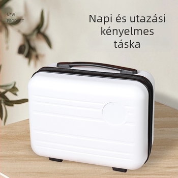 Sminkes táska - PP anyag, hordozható cipzárral, egyirányú kerekek, könnyű, nagy kapacitású, uniszex