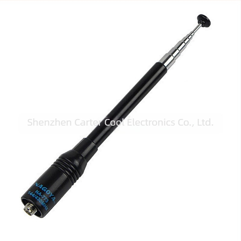 NA-773 antenna Baofeng/Jianwu/Quansheng és más modellhez, 50 Ohm, 136–174/400–470 MHz, teleszkópos hossz 11–41 cm, nyereség 2.15