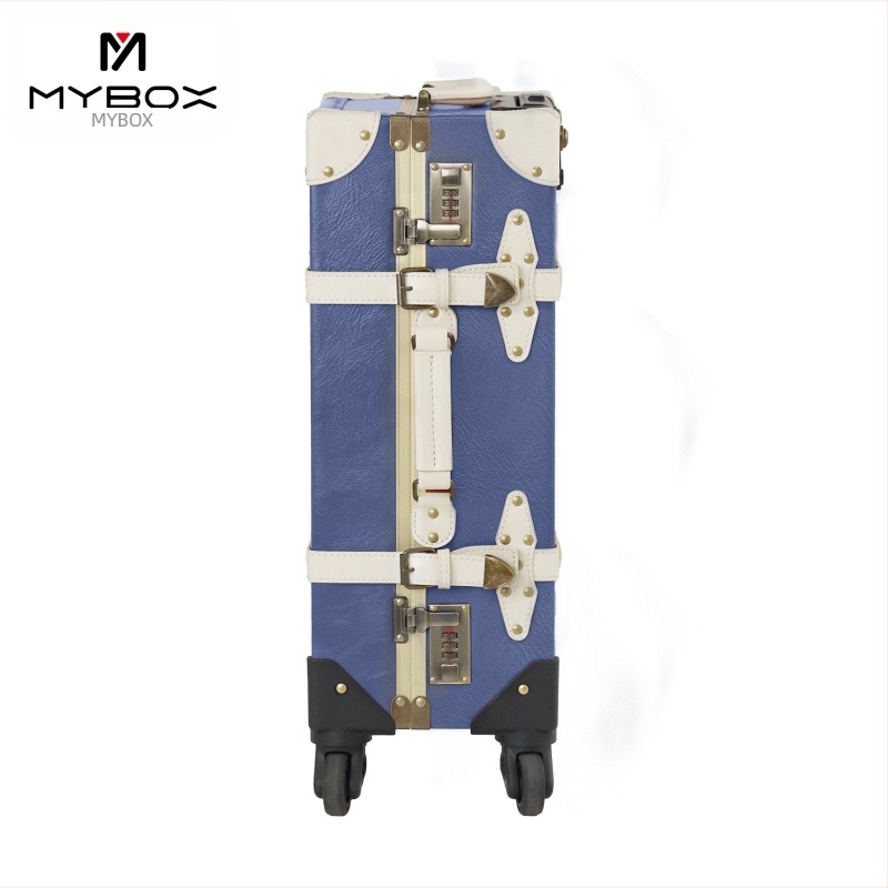 Mybox Denim retro utazótáska alumínium vázszerkezettel, TSA kombinációs zár, bővíthető, 8 kg