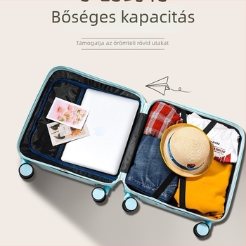 ABS+PC keményhéjú utazótáska, kapacitás 36–55L, zárható, teleszkópos fogantyú, univerzális kerekek