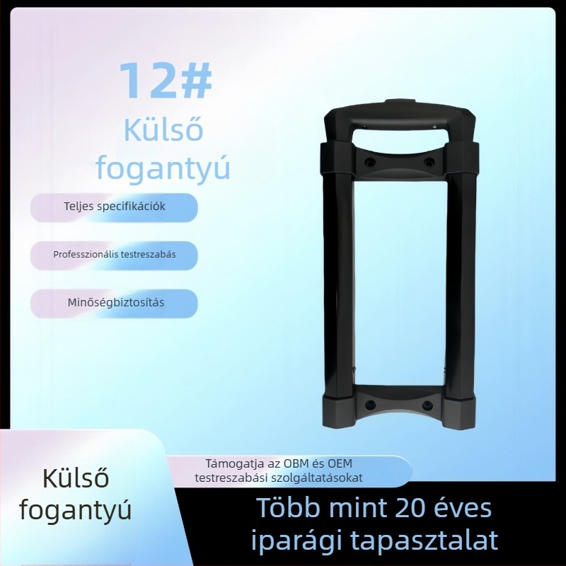 Külső teleszkópos fogantyú tartozékok fémládákhoz, utazótáskákhoz és kozmetikai dobozokhoz