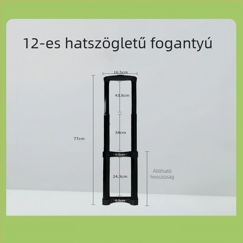 Külső teleszkópos fogantyú tartozékok fémládákhoz, utazótáskákhoz és kozmetikai dobozokhoz