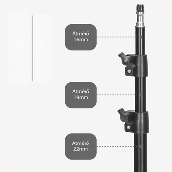 Tusheng Padlón álló állvány mobiltelefonhoz — Vas konstrukció, 0,5 kg, 2–3 szakasz