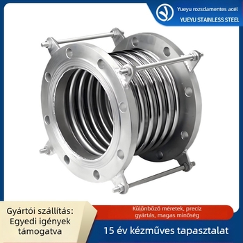 Rozsdamentes acél bellows kompenzátor, univerzális flanszos típusú, tengeri vákuumos teleszkópos tágulási csatlakozás (304/316, víz/olaj/gőz)