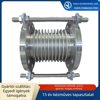 Rozsdamentes acél bellows kompenzátor, univerzális flanszos típusú, tengeri vákuumos teleszkópos tágulási csatlakozás (304/316, víz/olaj/gőz)