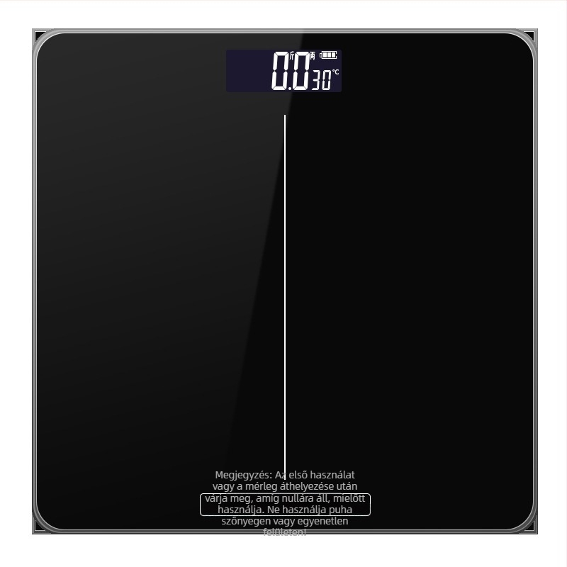 Háztartási multifunkcionális digitális mérleg üvegfelülettel, 180 kg-ig