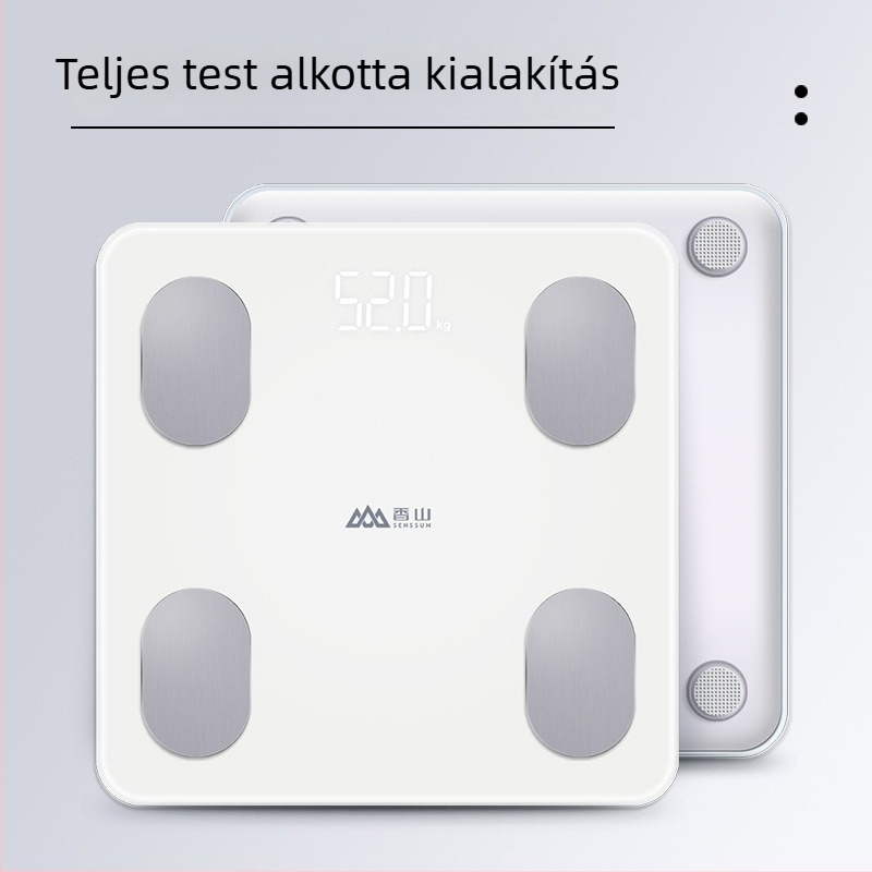 Fragrant Mountain F3I testzsírszázalék-mérleg — kiváló pontosság, méri a testsúlyt és a testzsírszázalékot, 4 AA elemről működik, egyszerű kialakítású, általános használatra