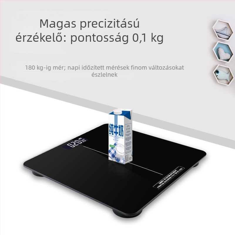 Többfunkciós intelligens elektronikus testsúlymérő készülék emberi testtömeg és háziállatok súlyának mérésére, kompakt otthoni mérleg