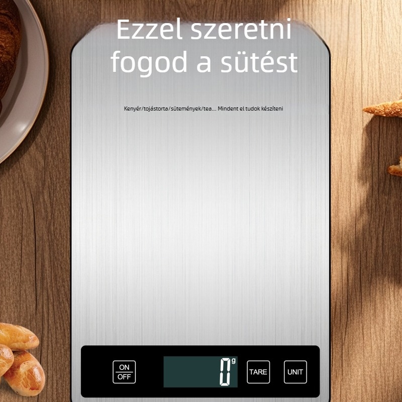 Okos elektronikus ételgramm-mérő, kompakt konyhai mérleg kávéhoz és sütéshez, hordozható