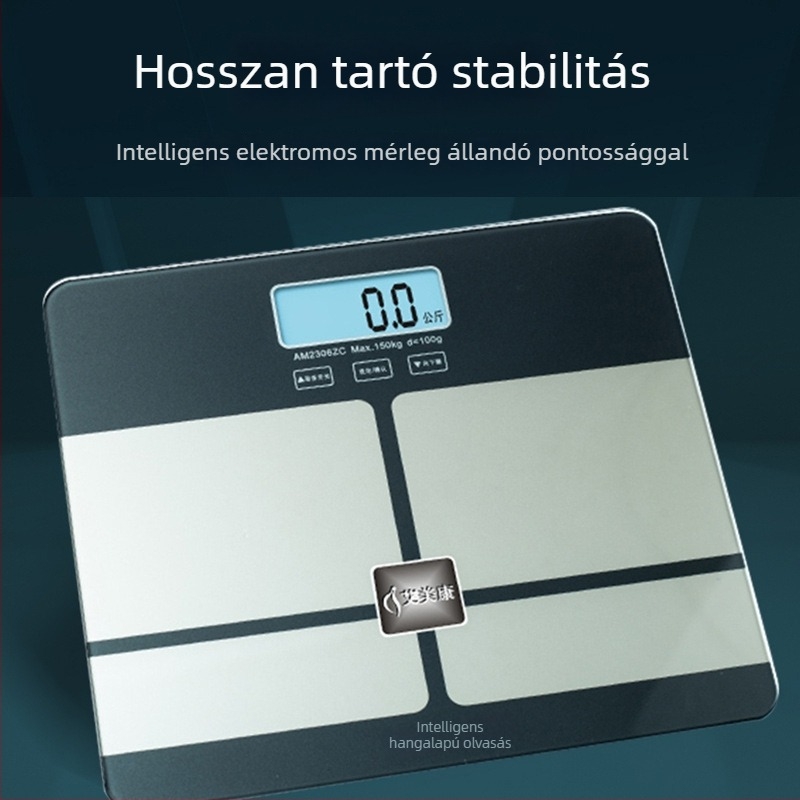 Beja intelligens hangos elektronikus mérleg, újratölthető, pontos testsúlymérés otthonra, kollégiumi szobára és edzéshez
