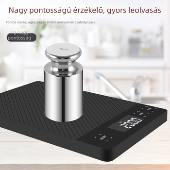 Új intelligens vízálló konyhai mérleg háztartási használatra, kompakt elektronikus grammmérleg 1 g pontossággal sütéshez és főzéshez