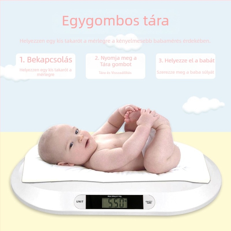 CHANGXIE B1 Kompakt otthon használatra szánt elektronikus mérleg, hordozható, 10 g–20 kg mérési tartomány, grammos precizitás, méretek 56×32×2,8 cm