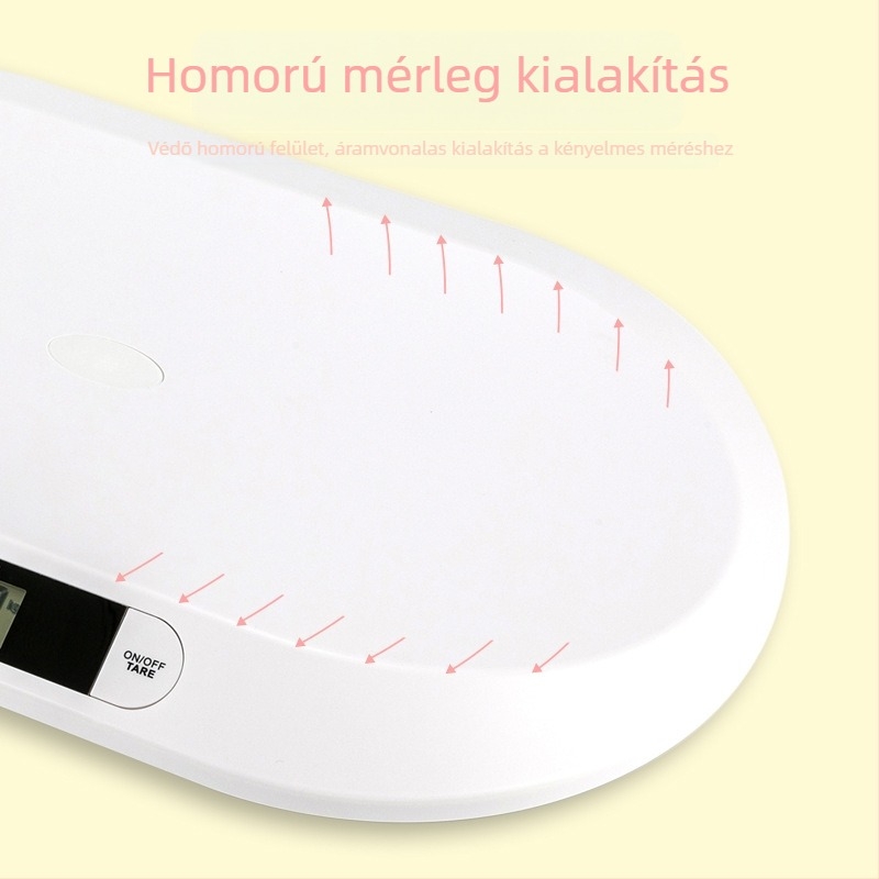 CHANGXIE B1 Kompakt otthon használatra szánt elektronikus mérleg, hordozható, 10 g–20 kg mérési tartomány, grammos precizitás, méretek 56×32×2,8 cm