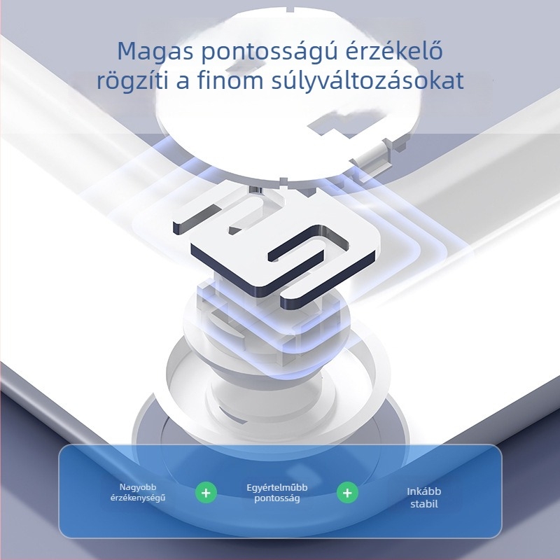 Bluetoothos testzsírmérő mérleg, pontos digitális mérések az egészségért