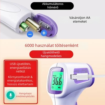 Orvosi infravörös lázmérő IM-9001, automatikus elektronikus lázmérő otthoni használatra, klinikai precizitás