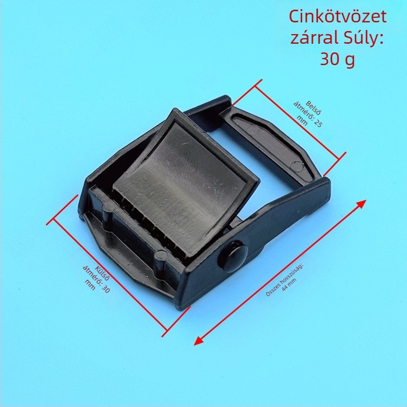 Cinkötvözet csat poggyász pántokhoz – állítható csattal