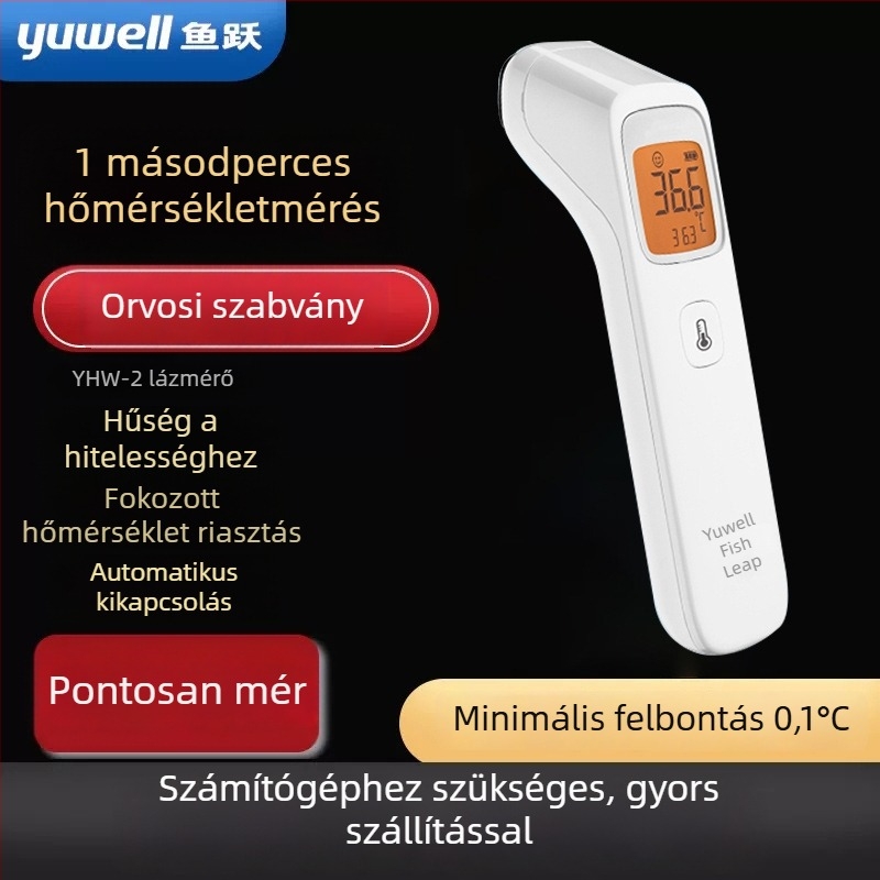 Yuyue frontális érintkezés nélküli infravörös hőmérő, orvosi minőségű, csecsemők és felnőttek számára, otthoni multifunkcionális