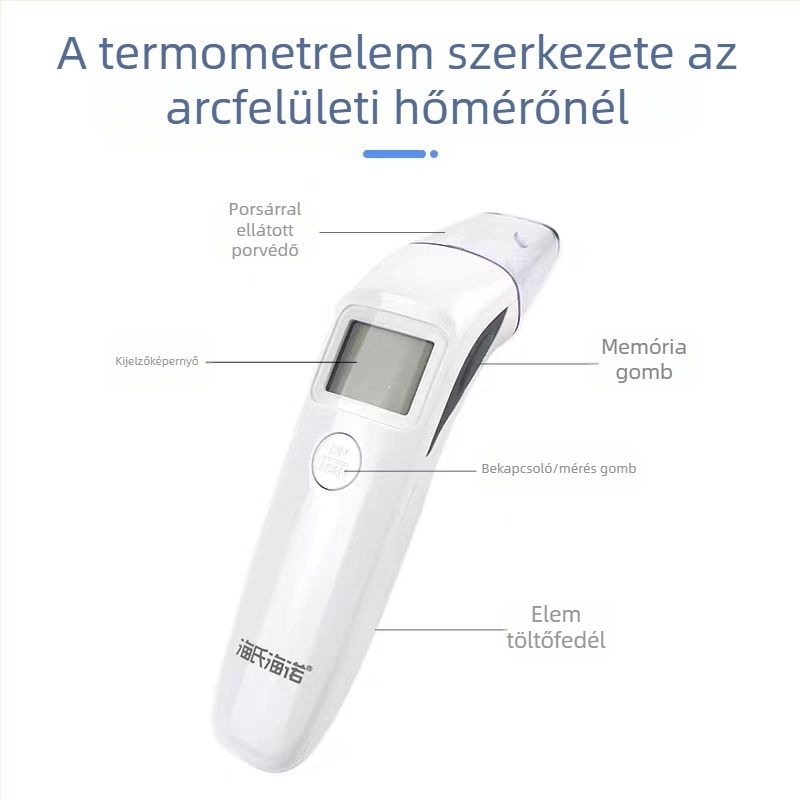 Heinowo infravörös hőmérő, modell 9802, 2021-es megjelenés, 250 g tömeg, általános használatra