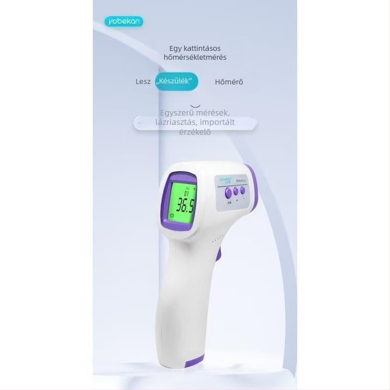Bezkontaktus infravörös homlokhőmérő felnőtteknek és gyermekeknek, Youbeikang orvosi hőmérő, modell Thermometer, termék szám 001, orvostechnikai eszköz jóváhagyása 20182220044, országos garancia