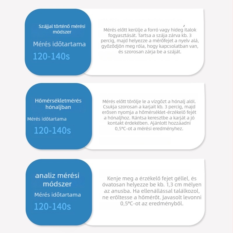YD-202 Homlokra mérő elektronikus hőmérő gyerekeknek, puha vég, vízálló, modell YD-202, 1 éves vagy idősebbeknek