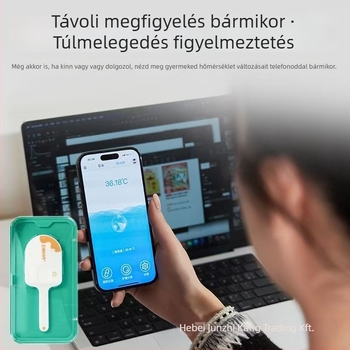 Aihua Medical csecsemő testhőmérséklet-patch - valós idejű 24 órás monitorozás, többször használható, lágy tapasz